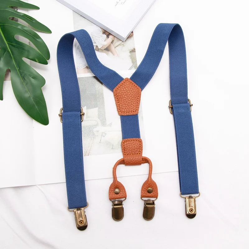 Suspenders Kids Boy Girl Childrens Christmas Designer Wedding Costume Qme A-4