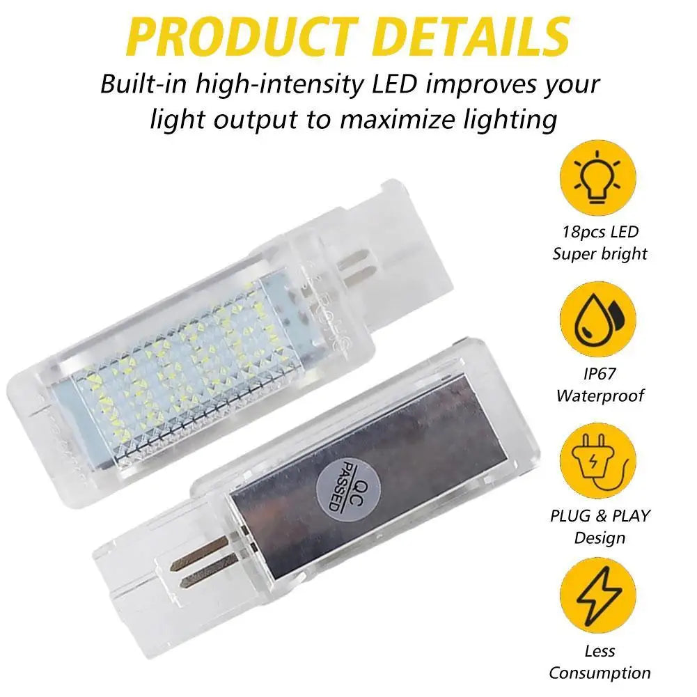 for VOLKSWAGEN B5/B6/CC Seat Lamp Footwell Lamp LED Luggage Compartment Trunk Boot Lights for VW Golf MK5 MK6 MK7 Qme