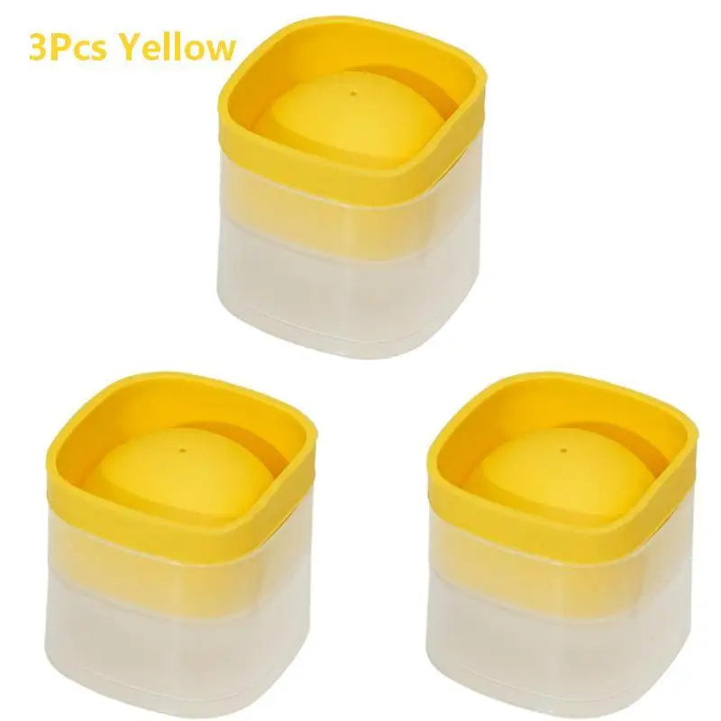 1 Large Ice Ball Mold Easy Demold Heat Cold Resistant Stackable Qme 3Pcs Yellow