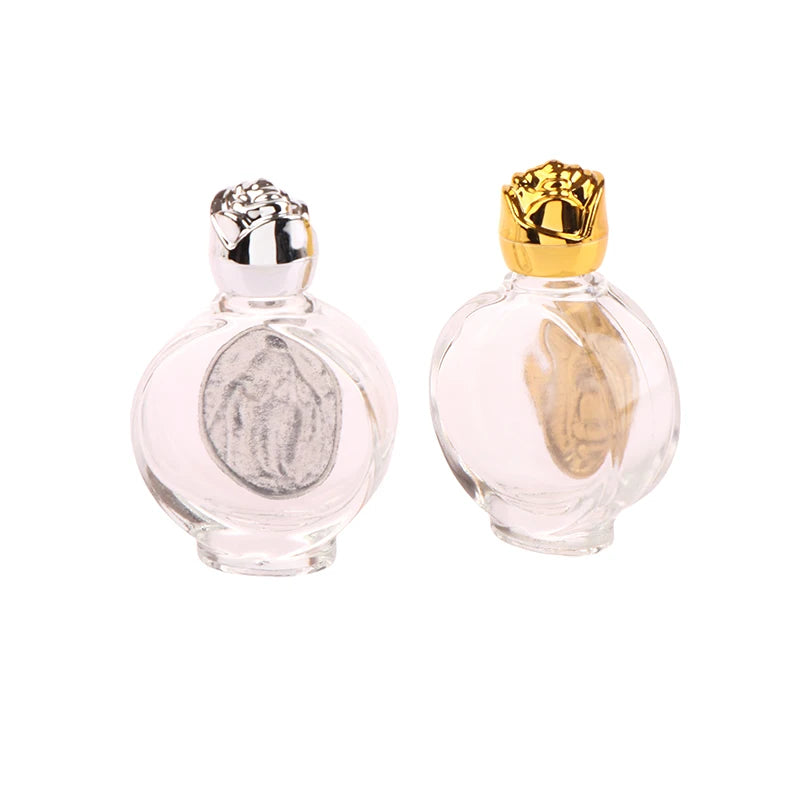 Travel Empty Holy Water Jesus Bottle Christian Baptism Reusable Qme