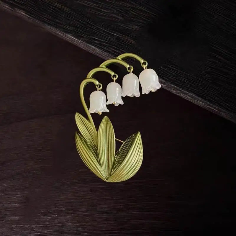 1/5Pcs Wedding Holiday Party Couple Gift Luxury Beautiful Fringe Tulip Flower Design Brooch For Men And Women Jewelry Accessory Qme