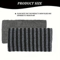 Exfoliating Bath Scrub Towel Ergonomic Handle Back Arms Legs Gentle Qme Black 2Pcs