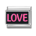 2026 Wholesale Cute LOVE Black Series Charm Bracelet Fit Stainless