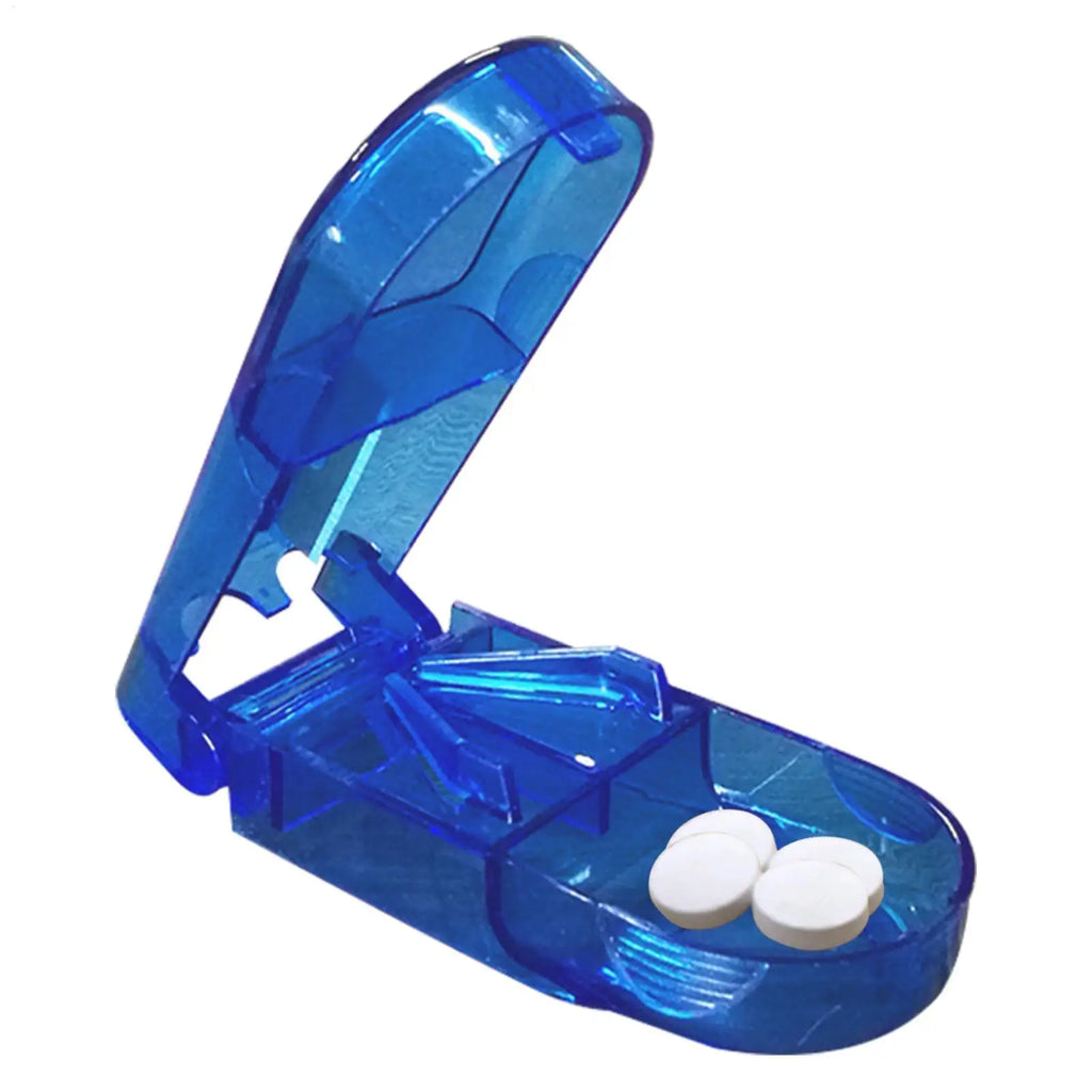 Portable Multiple Pill Dispenser Multifunctional Medicine Crusher Clear Vitamin And Medicine Crusher For Adults And Children Qme