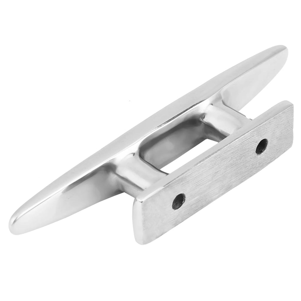 Stainless Boat Cleat 4 Inch Stainless Steel Boat Mooring Dock Deck Rope Cleat for Marine Yacht Boat Mooring Cleat Marine Cleat Qme