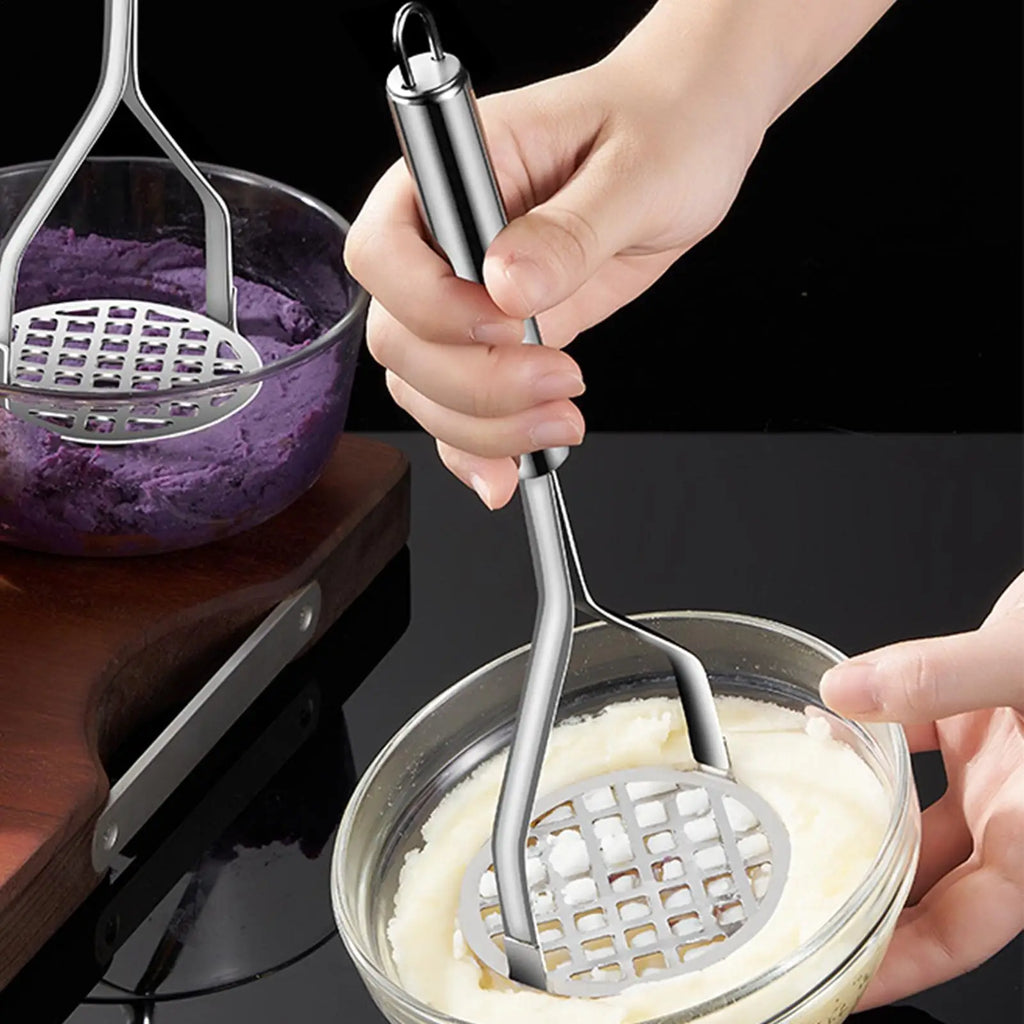 Stainless Steel Potato Masher Food Avocado Kitchen Tools Press Qme Default Title