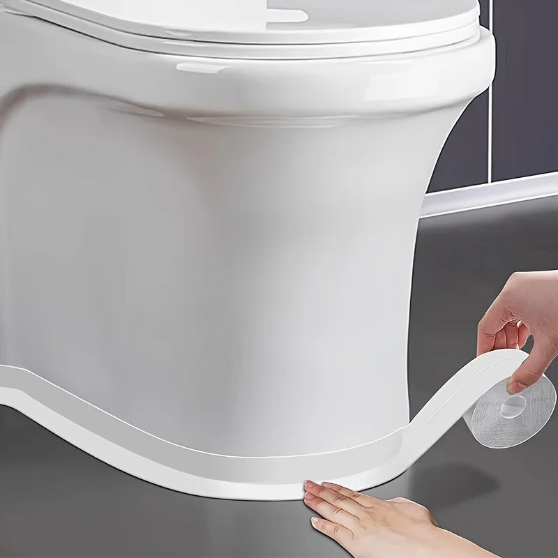 Anti-Mold Waterproof Seal Strip Self-Adhesive Kitchen Sink Bathroom Edge Oilproof Gap Filler Strip for Toilet Bathtub CornerWall Qme