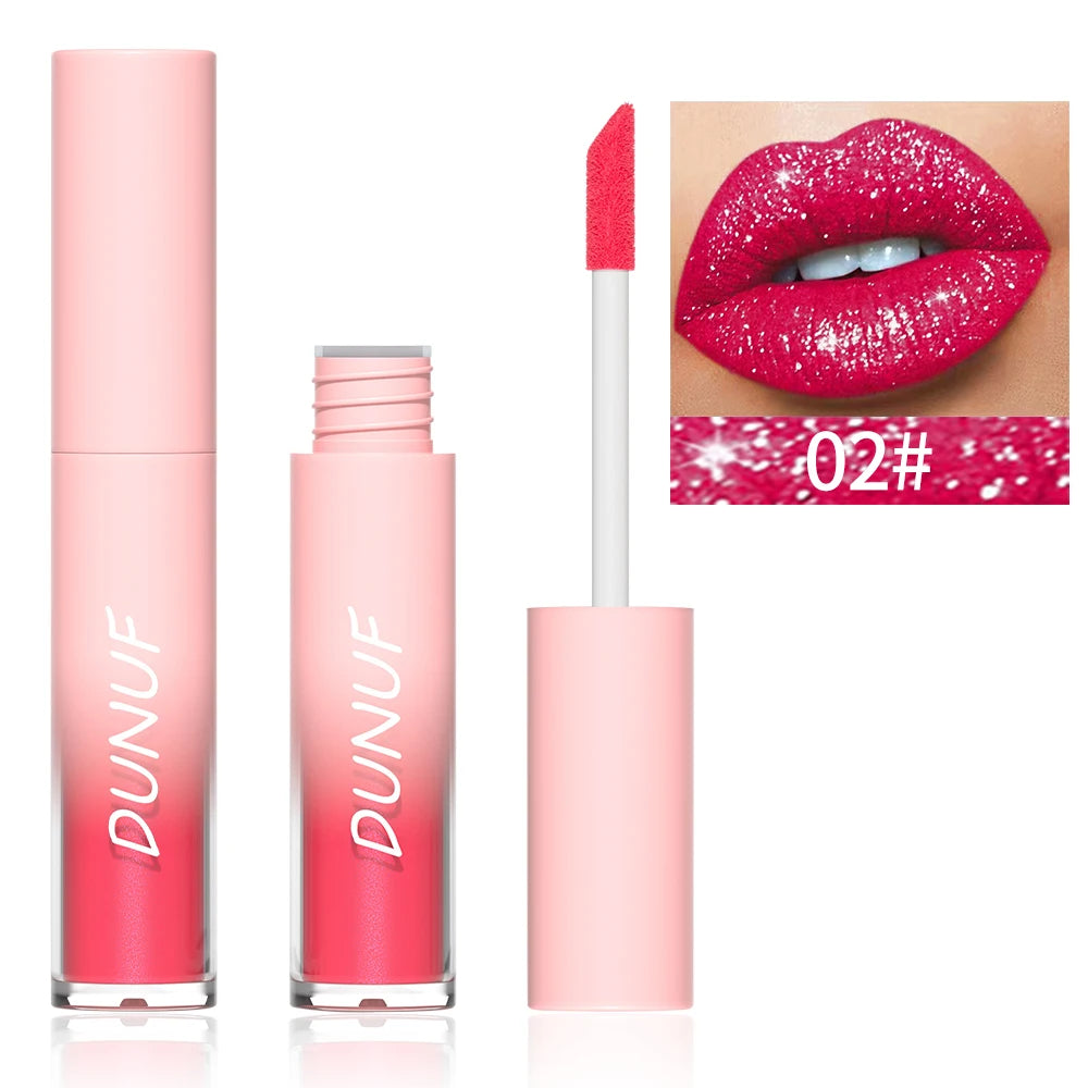 Pearlescent Lipstick Waterproof Long-lasting Lip Gloss Easy Paint Qme 02