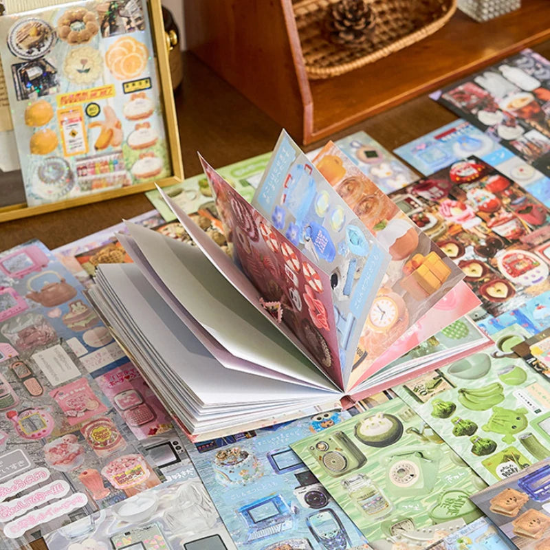 45 Sheets Ins Cute Food Laptop Scrapbook Journal Kawaii Stickers Qme