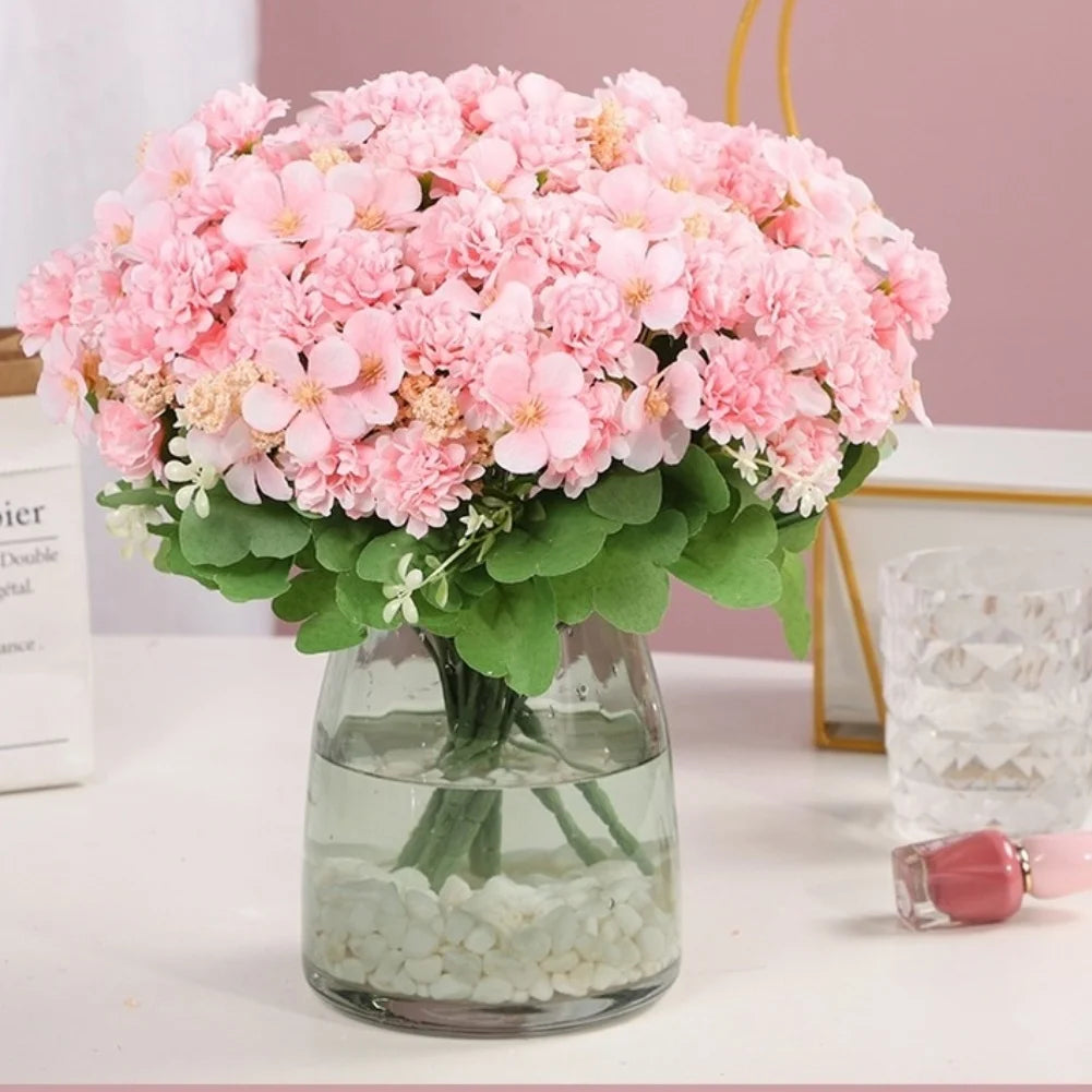 1 Pc Realistic Silk Flower Bouquet Ball Chrysanthemum Artificial Flowers For Wedding Home Decoration Qme