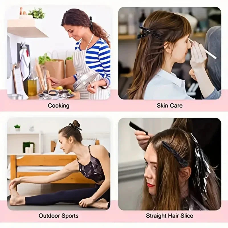 5-30pcs Alligator Hair Clip Plastic Nonslip Hairpin Black Pink Durable Hair Clamp Hairdressing Styling Accessories for Woman Man Qme