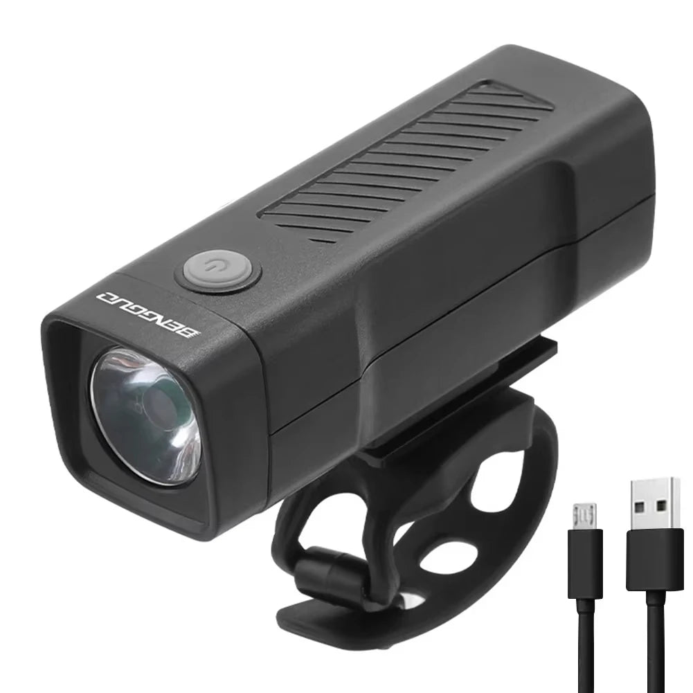 Bicycle Light Front Rechargeable Mountain Bicycle Lamp Bike Headlight Flashlight Qme