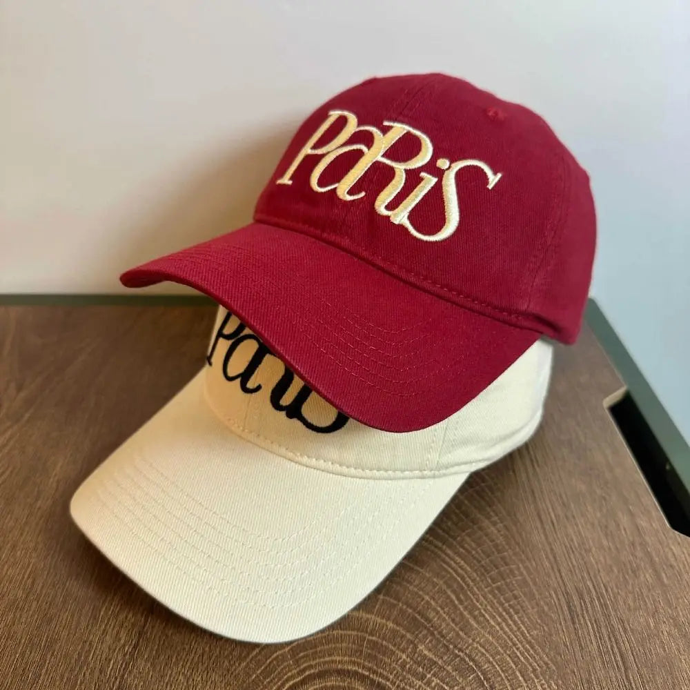 Casual Embroidered Embroidery Baseball Cap NYC Hole Letter Baseball Hat Retro Sunscreen Hat Sun Hat Girl Qme
