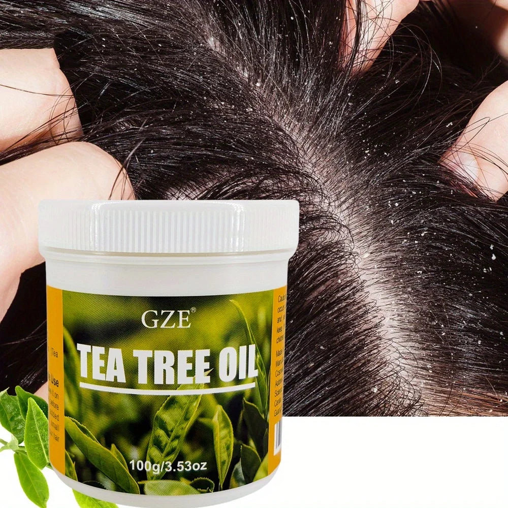 GZE Tea Tree Oil Hair Oil Remove loose dandruff flakes Qme