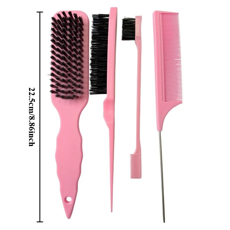 Professional Pointed Tail Comb Nylon Bristles Anti Static Precise Qme
