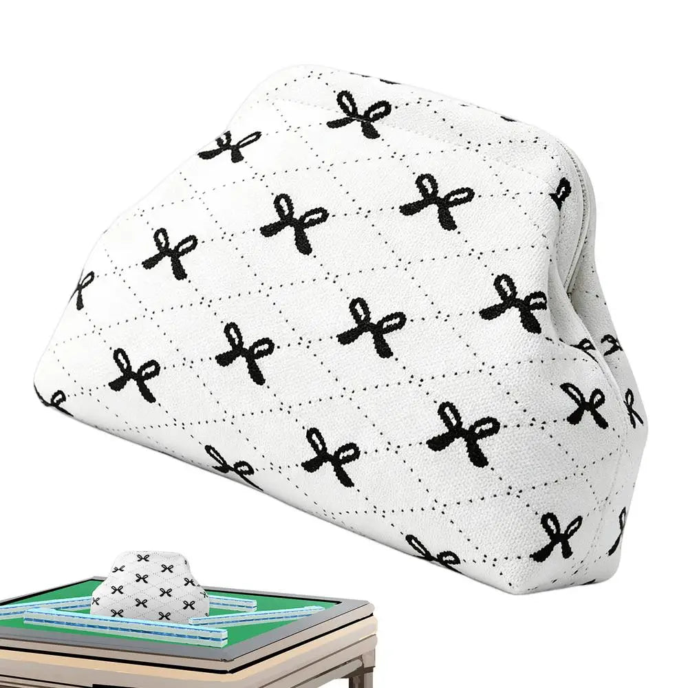 Mahjong Bag Hand-woven Aesthetic Coin Card Purse Magnetic Closure Qme A China Mainland