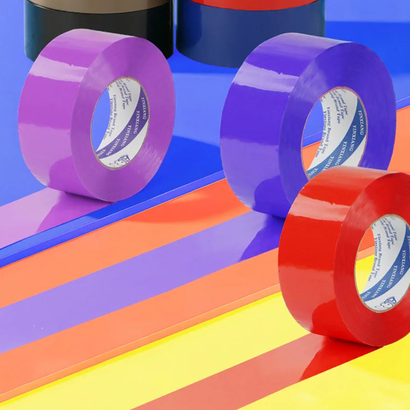 Colorful Wear-Resistant Single-Sided Adhesive Shipping Tape for Warehouse Parcel Packaging Qme