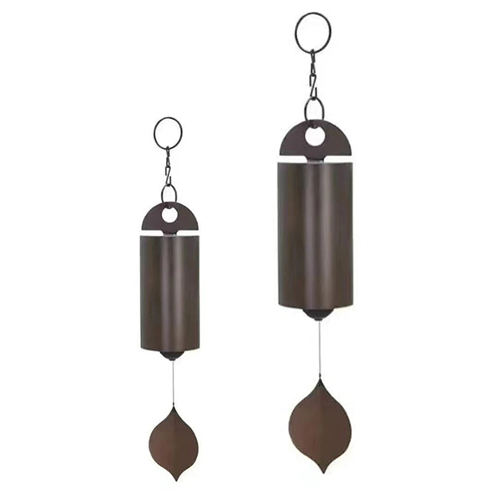 Wind Bell Retro Style Serenity Bell Wind Chimes Deep Resonance Metal Deep Tone Cylinder for Patio Yard Porch Garden Decor Qme