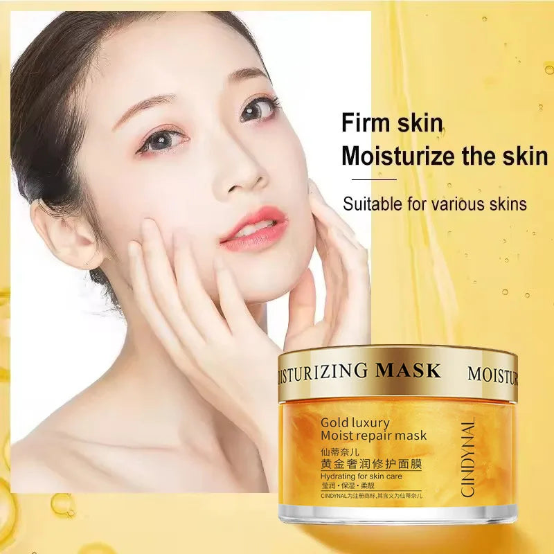 Golden Face Cream Collagen Moisturizer Moisturizing Sleeping Mask Qme