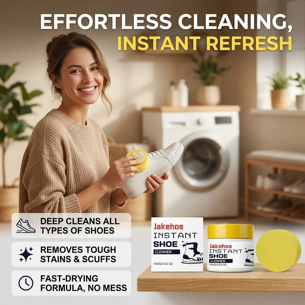 Instant Shoe Cleaning Cream Removing Stains Restore Luster Form a Protective Layer Prevent Yellowing All‑purpose Sneaker Cleaner Qme