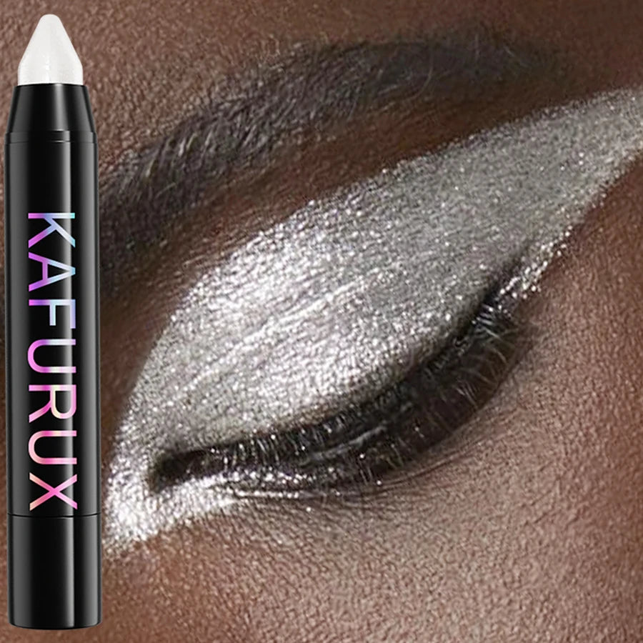 25 Colors Glitter Eyeshadow Eyeliner Pencil Waterproof Pearlescent Qme