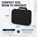 EVA Storage Box Travel Zipper Small Bag Portable Protective Storage Case Outdoor Tools Bag Organizer Accessories Qme black