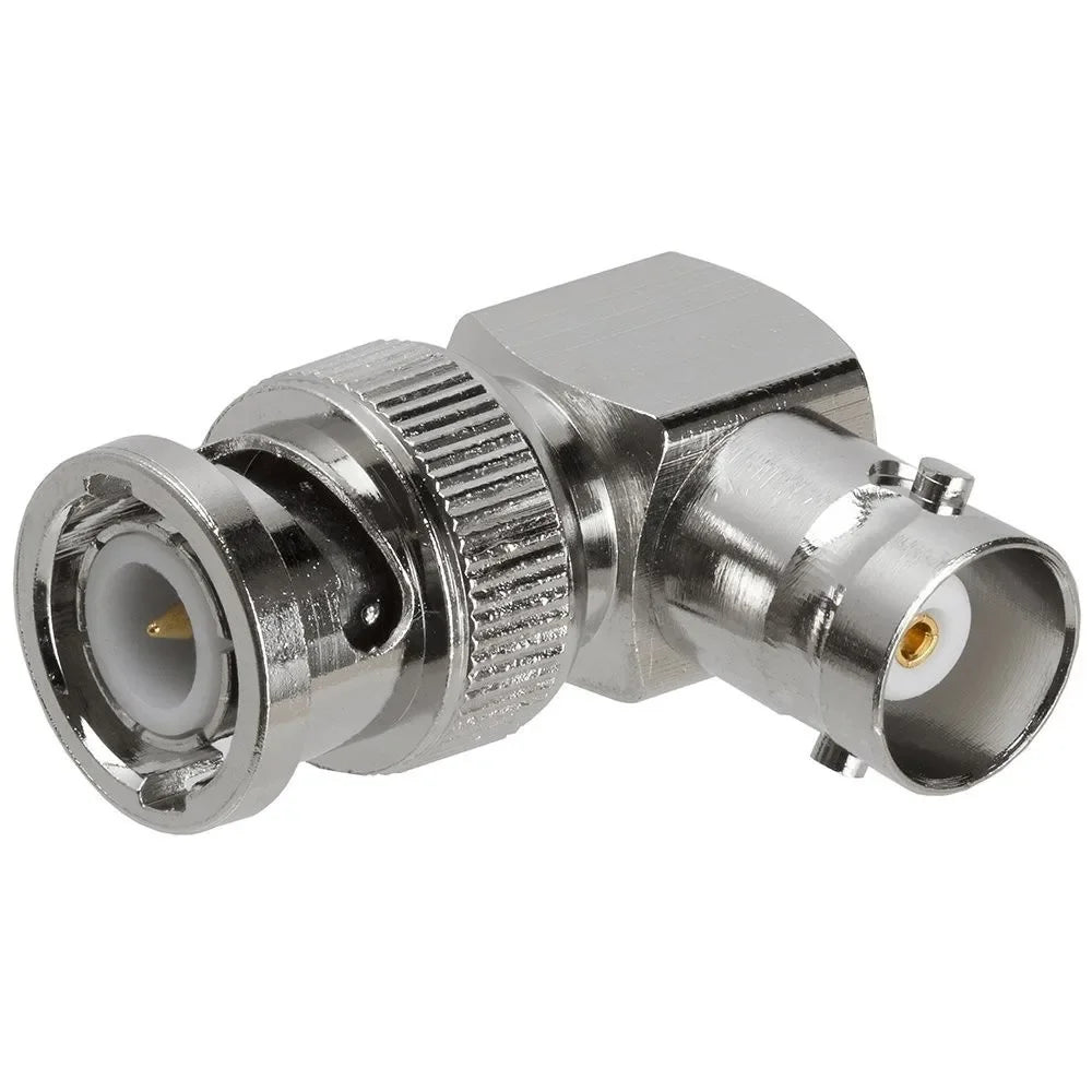 ESCAM 5pcs copper BNC Male Plug to BNC Female Jack Right Angle 90 Degree Adapter Coaxial connectors Qme 10pcs