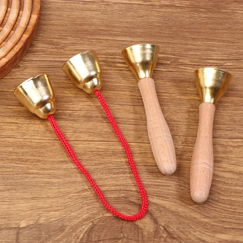 1Pair Children Musical Instrument Toy Bells Strings Handles Qme