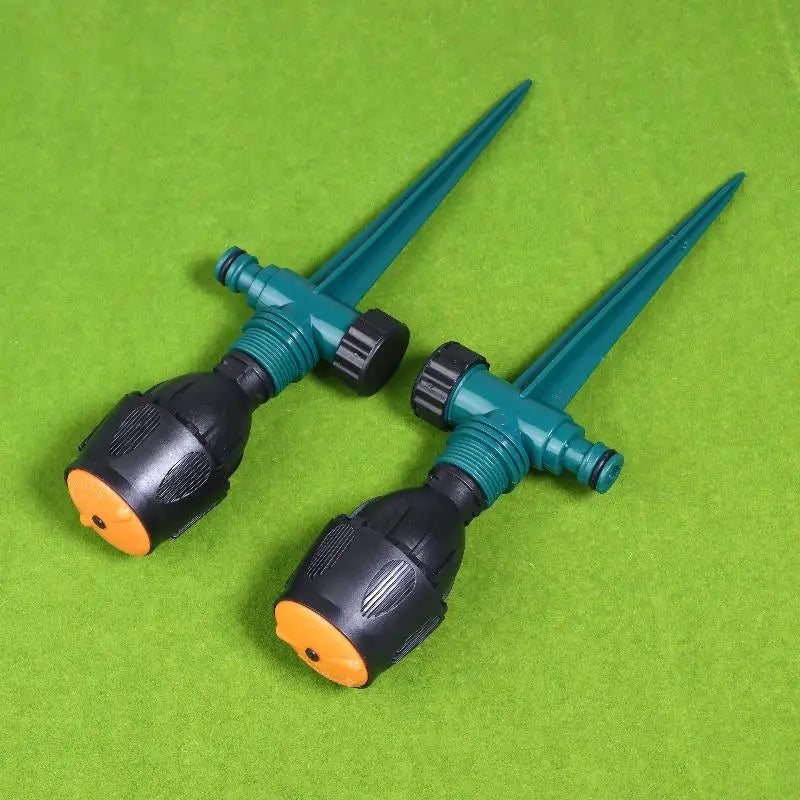 2 Sets Garden Sprinkler 360 Degree Rotation Irrigation Watering System Plant Watering Sprinkler For Agriculture Lawn Farm Qme A3