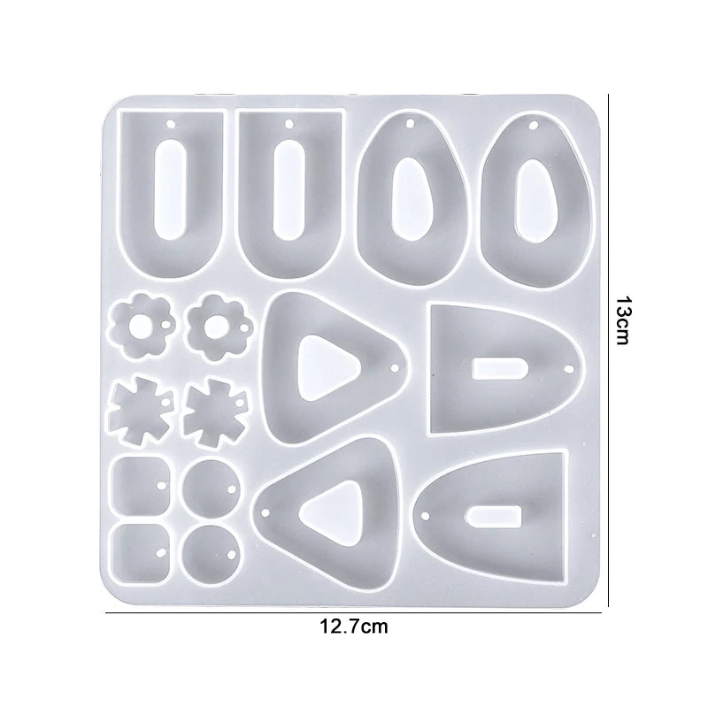 Earring Resin Silicone Molds Pendant Epoxy DIY Craft Women Earrings