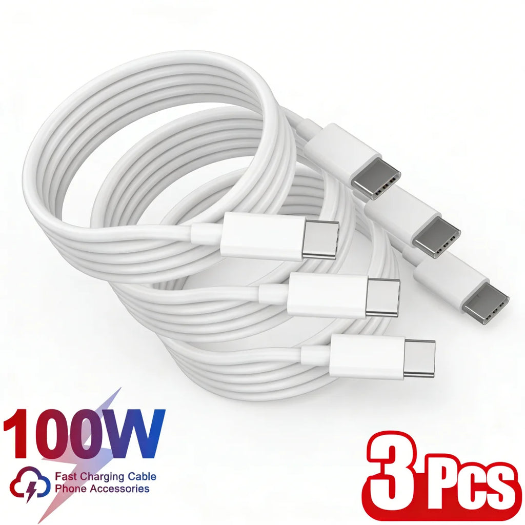 USB-C To Type C 100W 10A Fast Charging Data Cable PD Line 0.25/1/1.5/2/3m Quick Charge 3.0 Data Cord For iPhone Samsung Huawei Qme