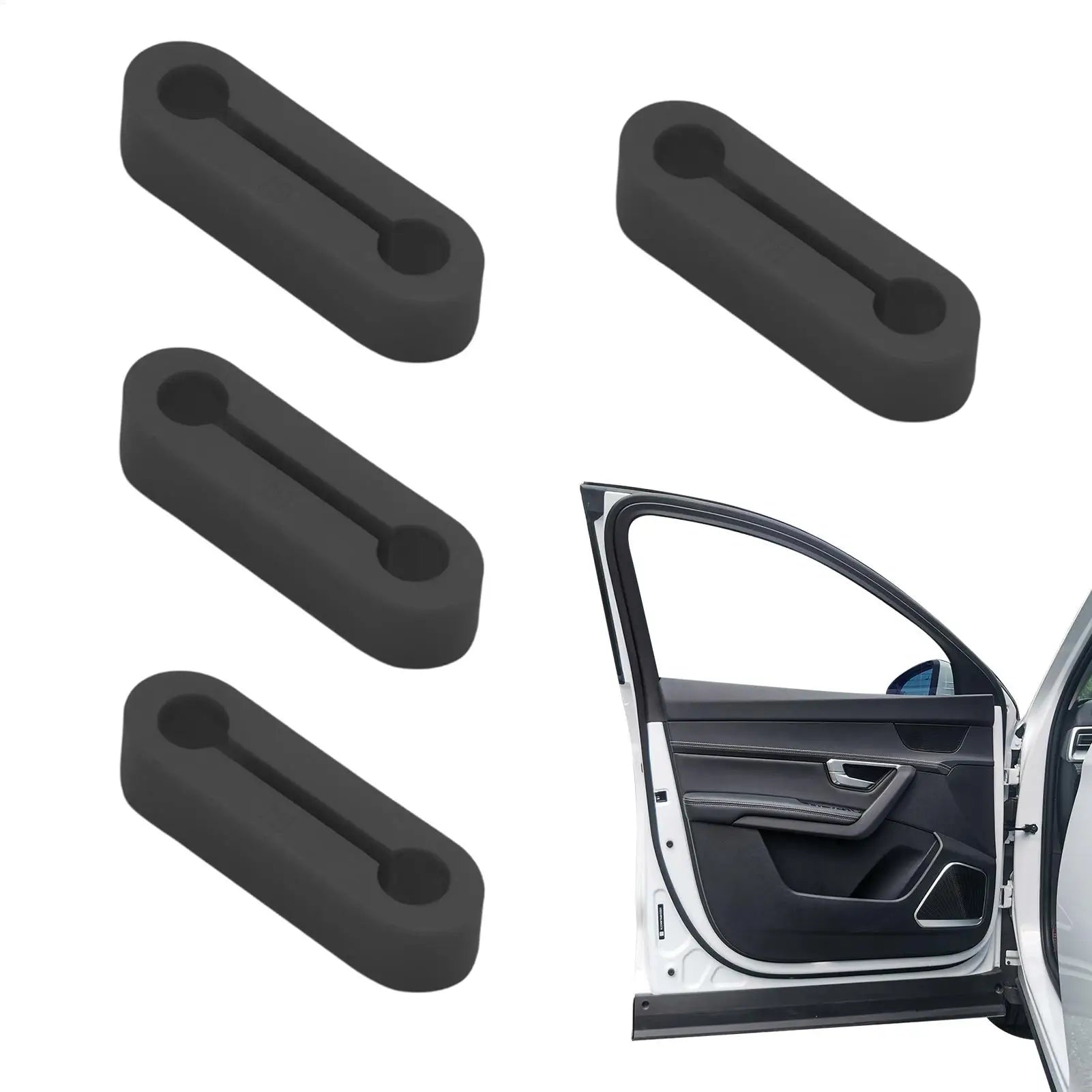 NEW Door Lock Guard For Car Secure Fit Noise Reduction 4 Pieces Silicone Door Latch Protective Cover For Sedan Minivan Truck Qme