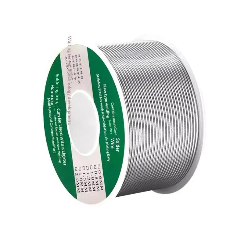 20/100g Low Temperature Solder Wire - Easy Melt Silver Cored Welding Rod, No Flux Soldering Wire for Electronics & Phone Repair Qme