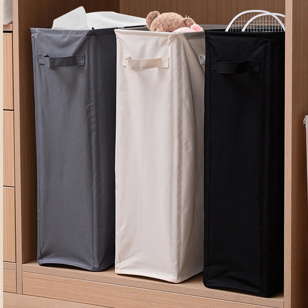 Portable Foldable Oxford Clothes Storage Basket, Large Capacity Laundry Hamper with Handles, Home Organizer for Dirty Linens Qme