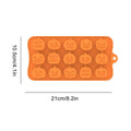 Halloween Candy Molds Chocolate Gummy Mold 15-Cavity Microwave Oven Qme China Mainland Orange