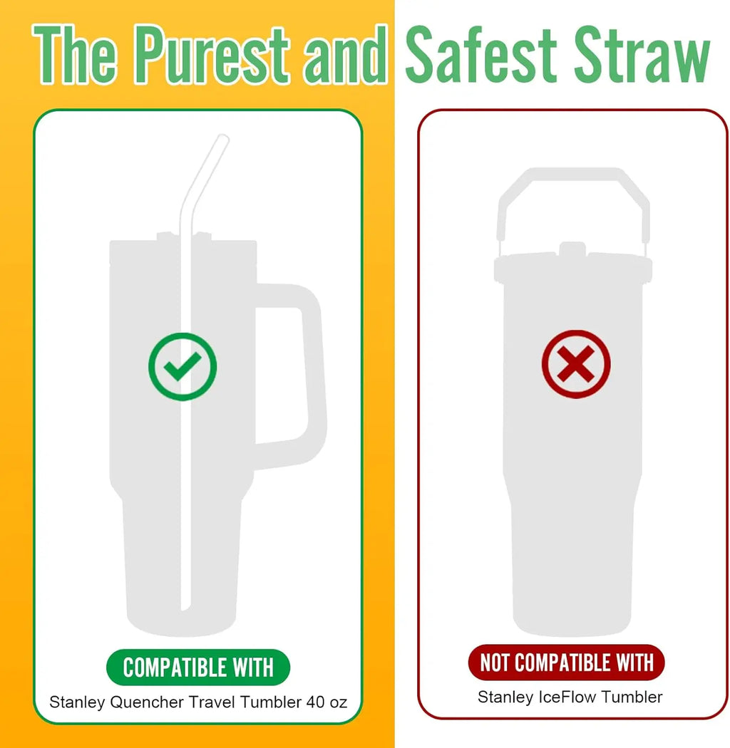 Reusable Silicone Straws Straw Replacement Stanley H2 0 Flowstate Cups Qme