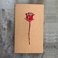 1pcs of Hollow Valentine's Day Mother's Day Greeting Card / Kraft Paper Card Holiday Cards Birthday Cards Blessing Gift Card Qme rose 10x17cm