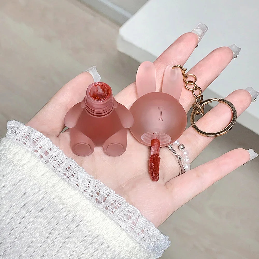 Gege Bear Rabbit Lip Glaze Matte Velvet Clay Long-lasting Non-drying Qme