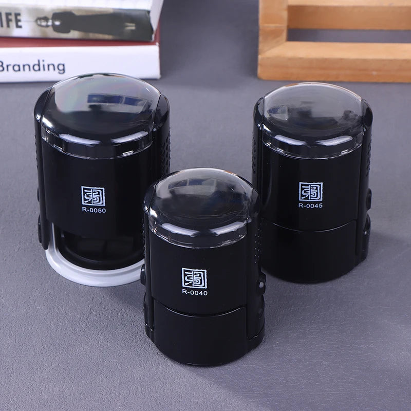 Customizable Self-inking Stamps 25 30 40 Round Large Self Inking Qme
