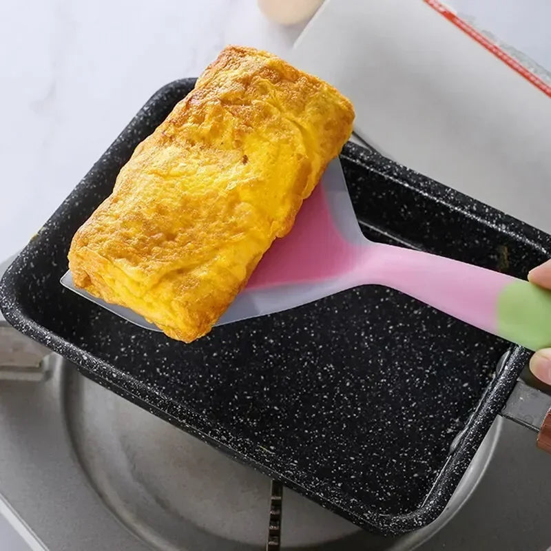 Silicone Kitchen Ware Cooking Utensils Spatula Beef Meat Egg Scraper Qme