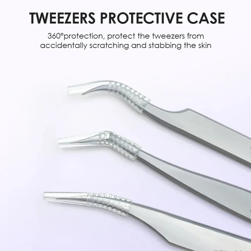 Stainless Steel Eyelash Extensions Tweezers Lash Artists Precision Qme