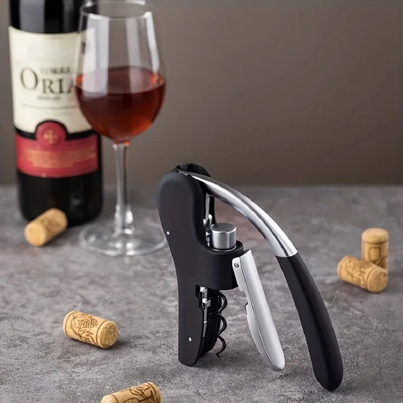 Wine Corkscrew Household Cork Corkscrew Lever Push Type Wine Bottle Opener Gifts for Wine Lovers Bar Party Accessories Qme