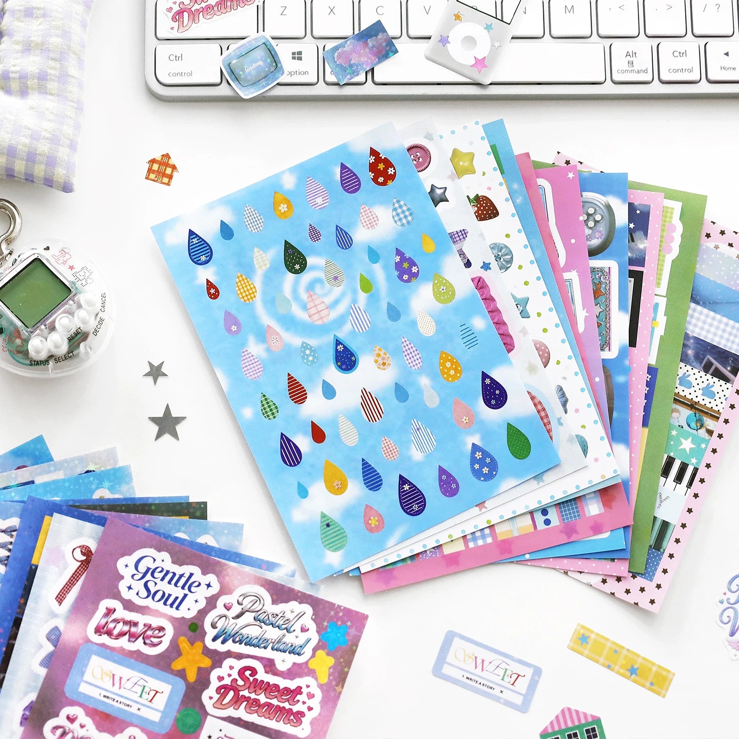 TIANZI 20 Pcs Universe Series Die cut Stickers book Cartoon Decorative handmade Scrapbooking Diary Japanese Stationery Supplies Qme