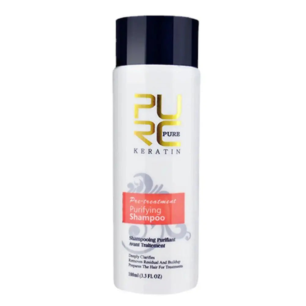 Brazilian Keratin Hair Treatment For Curly Damaged Hair Straightening Smoothing Scalp Treatment Purifying Shampoo Hair Care Qme shampoo CN