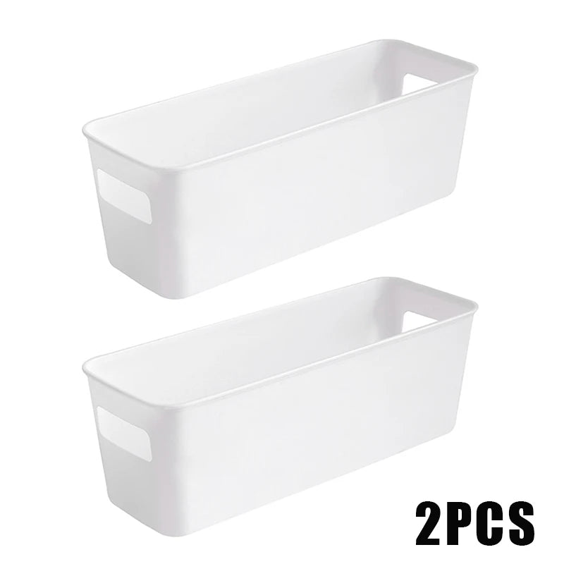 Plastic Storage Organization Box Drawer Organizer Multifunctional Qme 2pcs