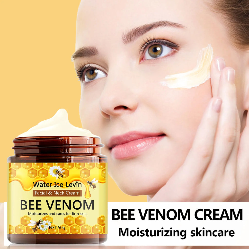 Bee Venom Cream Face Whitening Cream Remove Dark Spots Fade Freckle Melanin Anti Wrinkle Aging Moisturizing Brighten Skin Qme