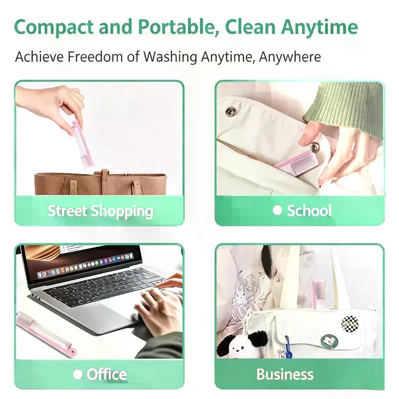 Travel Folding Toothbrush Portable Mini Soft Medium Bristles Qme