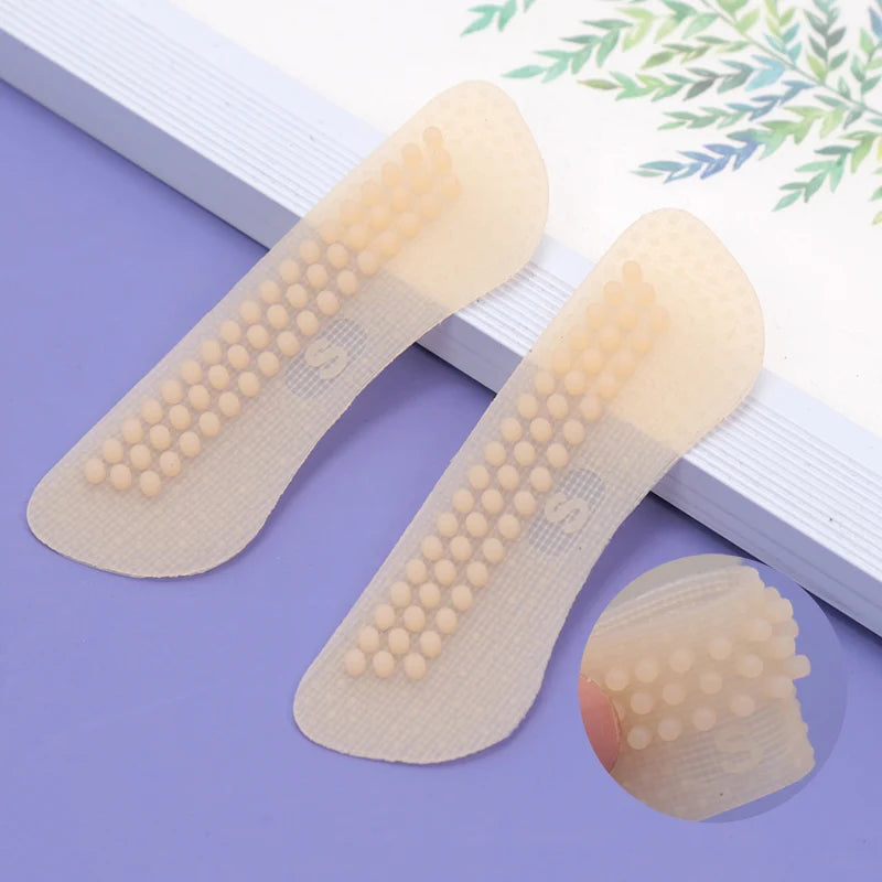Silicone Heel Protectors Stickers Heels Grips for Women Men Anti Slip Heel Cushions Non-Slip Inserts Pads Foot Soft Heel Care Qme B(S) China Mainland