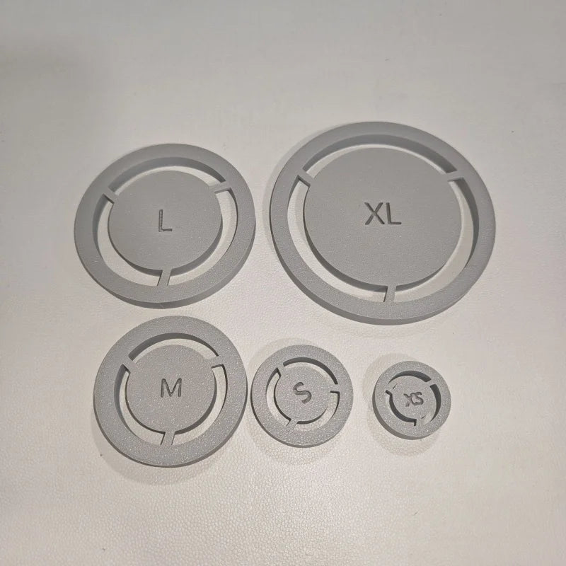 5 Sizes Pottery Foot Ring Template Consistent Base Ring Mold Ceramic Clay DIY Handmade Ceramic Pottery Making Supplies Qme 5pcs