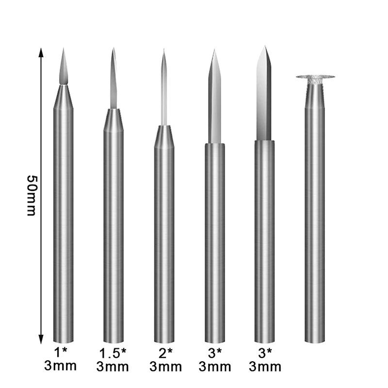 Electric Engraving Drill Accessories Bit Wood Crafts Grinding Tool Qme Default Title
